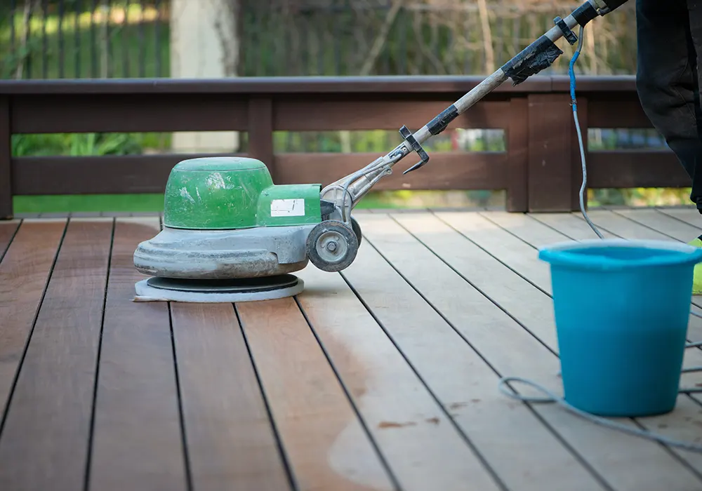 Deck Hardwood Sanding
